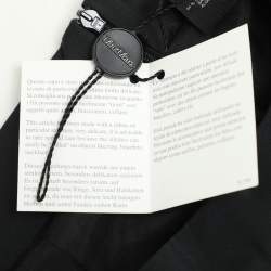 Pre Owned Max Mara Black Cotton Blend Pleated Midi Skirt S