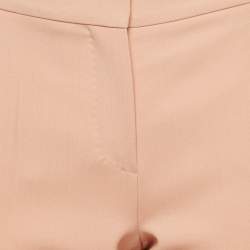 Pre Owned Max Mara Pink Wool Tailored Trousers M