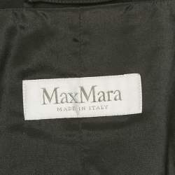 Pre Owned Max Mara Black Crepe Skirt Suit S/XS