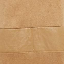 Pre Owned Max Mara Light Brown Camel Hair Short Dress L