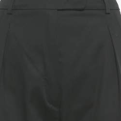 مملوكة مسبقًا Max Mara Black Cotton Tapered Formal Trousers M