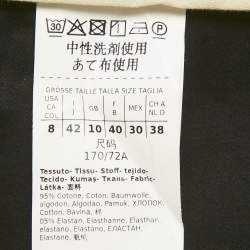 مملوكة مسبقًا Max Mara Black Cotton Tapered Formal Trousers M