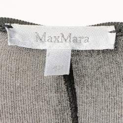 Pre Owned Max Mara Grey Jersey Midi Dress M