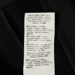 Pre Owned Max Mara Black Jersey Solista Hooded Vest M