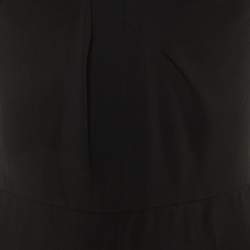 Pre Owned Max Mara Black Crepe Wide Leg Cady Jumpsuit S