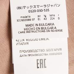 مملوكة مسبقًا Max Mara Leisure Beige Satin Sleeveless Midi Dress M