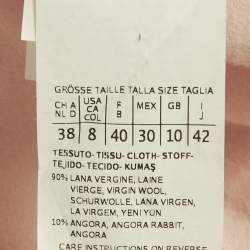 مملوكة مسبقًا معطف ماكس مارا من اللباد الصوف الوردي بحزام مقاس كبير - ميديم