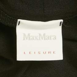 مملوكة مسبقًا Max Mara Black Jersey Turtle Neck Midi Dress M