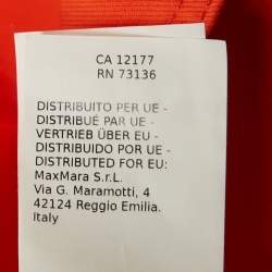 مملوكة مسبقًا تنورة ماكس مارا قطن جبرادين برتقالي قصير مقاس وسط (ميديم)