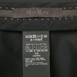 مملوكة مسبقًا شورت ماكس مارا ساتان أسود مقاس صغير (سمول)