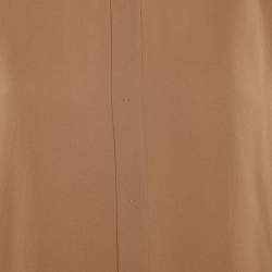 مملوكة مسبقًا Max Mara Beige Silk Button Front Top S