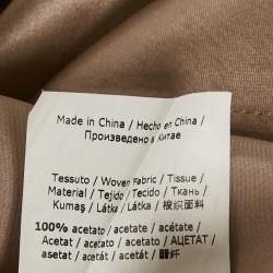 Pre Owned فستان ماكس مارا ليجر ساتان شمبانيا ماكسي مقاس وسط (ميديوم)