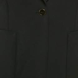 مملوكة مسبقًا Max Mara Navy Blue Wool Tailored Blazer M