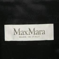 مملوكة مسبقًا Max Mara Navy Blue Wool Tailored Blazer M