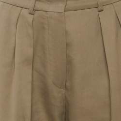 Pre Owned بنطلون كارجو قطني أسود ماكس مارا صغير