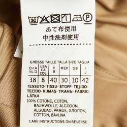 مملوكة مسبقًا Max Mara Dark Beige Cotton Romana Jumpsuit M