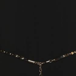 Pre Owned فستان ميدي ماكس مارا خليط صوف أسود مع حزام مقاس كبير - لارج