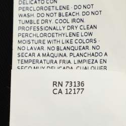 Pre Owned فستان ميدي ماكس مارا خليط صوف أسود مع حزام مقاس كبير - لارج