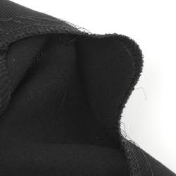 Pre Owned فستان ميدي ماكس مارا خليط صوف أسود مع حزام مقاس كبير - لارج