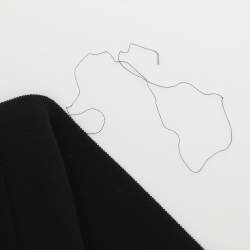 Pre Owned فستان ميدي ماكس مارا خليط صوف أسود مع حزام مقاس كبير - لارج