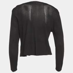 مملوكة مسبقًا كارديجان مكس مفتوح من الأمام أسود مقاس متوسط