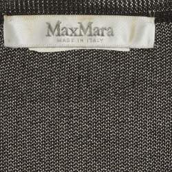 Pre Owned Max Mara Black Knit Cardigan M