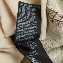 Pre Owned Max mara Brown Lurex Jacquard Sleeveless Top L