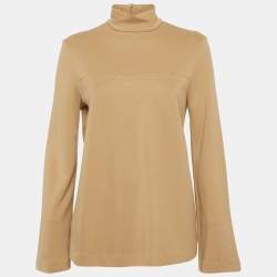 مملوكة مسبقًا Max Mara Leisure Beige Jersey Long Sleeve Knitwear M