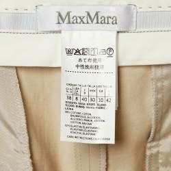 Pre Owned بنطال مكس مارا قطن بيج مقاس وسط (ميديم)