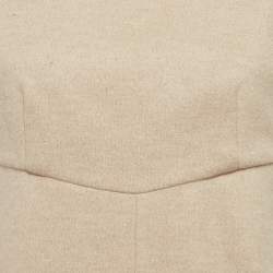 مملوكة مسبقًا Max Mara Beige Felt A-Line Midi Dress M