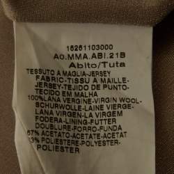 مملوكة مسبقًا Max Mara Beige Felt A-Line Midi Dress M