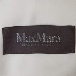 Pre Owned Max Mara Cream Jersey Sleeveless Draped Everest Jumpsuit S