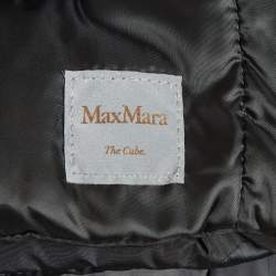 Pre Owned Max Mara The Cube Black Nylon Blend Reversible Quilted Novef Down Jacket L