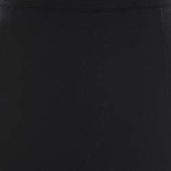 Pre Owned Max Mara Black Stretch Knit Pencil Skirt L