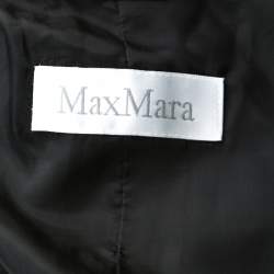 Pre Owned Max Mara Black Wool Blend Skirt Suit S