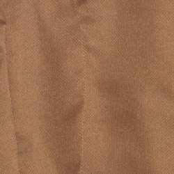 Pre Owned Max Mara Beige Silk Organza Detachable Hood Bomber Jacket M