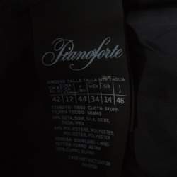 Pre Owned Max Mara Purple Printed Silk Maxi Skirt L