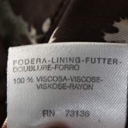 Pre Owned Max Mara Black Wool Crepe Front Tie Detail Blazer M