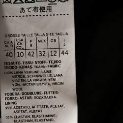 Max Mara Black Wool Tie Front Venere Blazer M