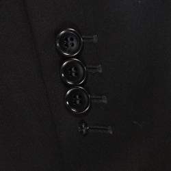 Max Mara Black Wool Tie Front Venere Blazer M
