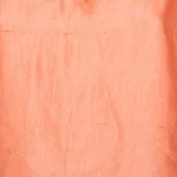 Pre Owned Max Mara Peach Silk Sequin Embellished Sleeveless Top S