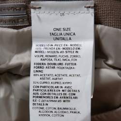 Pre Owned Max Mara The Cube Cream Quilted Fur Lined Hooded Jacket M