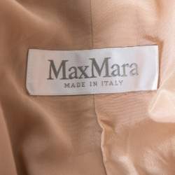 Pre Owned Max Mara Beige Wool Button Front Unno Blazer S