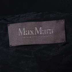 Pre Owned Max Mara Black Silk Sheer Slip Dress M