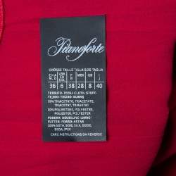 Max Mara Magenta Crepe Sleeveless Belted Cady Jumpsuit M