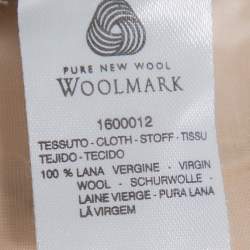 Pre Owned Max Mara Beige Wool A-Line Skirt M