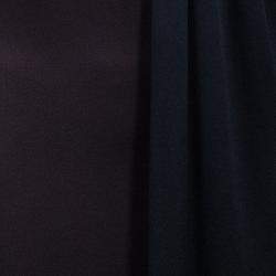 Pre Owned Max Mara Brown/Black Silk Sleeveless Dress M/L