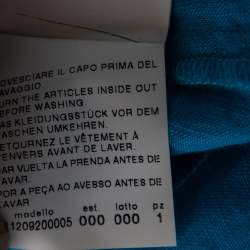 Pre Owned Weekend Max Mara Blue Linen Button Front Shirt S