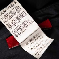 Pre Owned Max Mara Studio Black Crepe Pleated Detail Paneled Mini Dress S