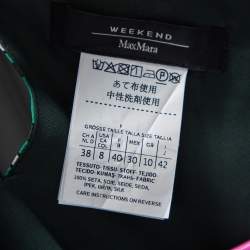 Weekend Max Mara Green Geometric Print Silk Blouse M